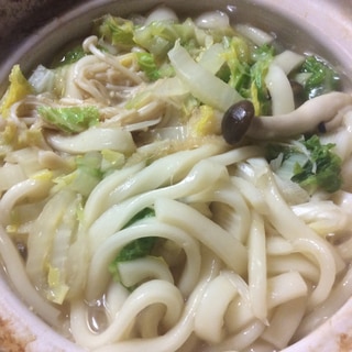 生姜すりおろしうどん鍋